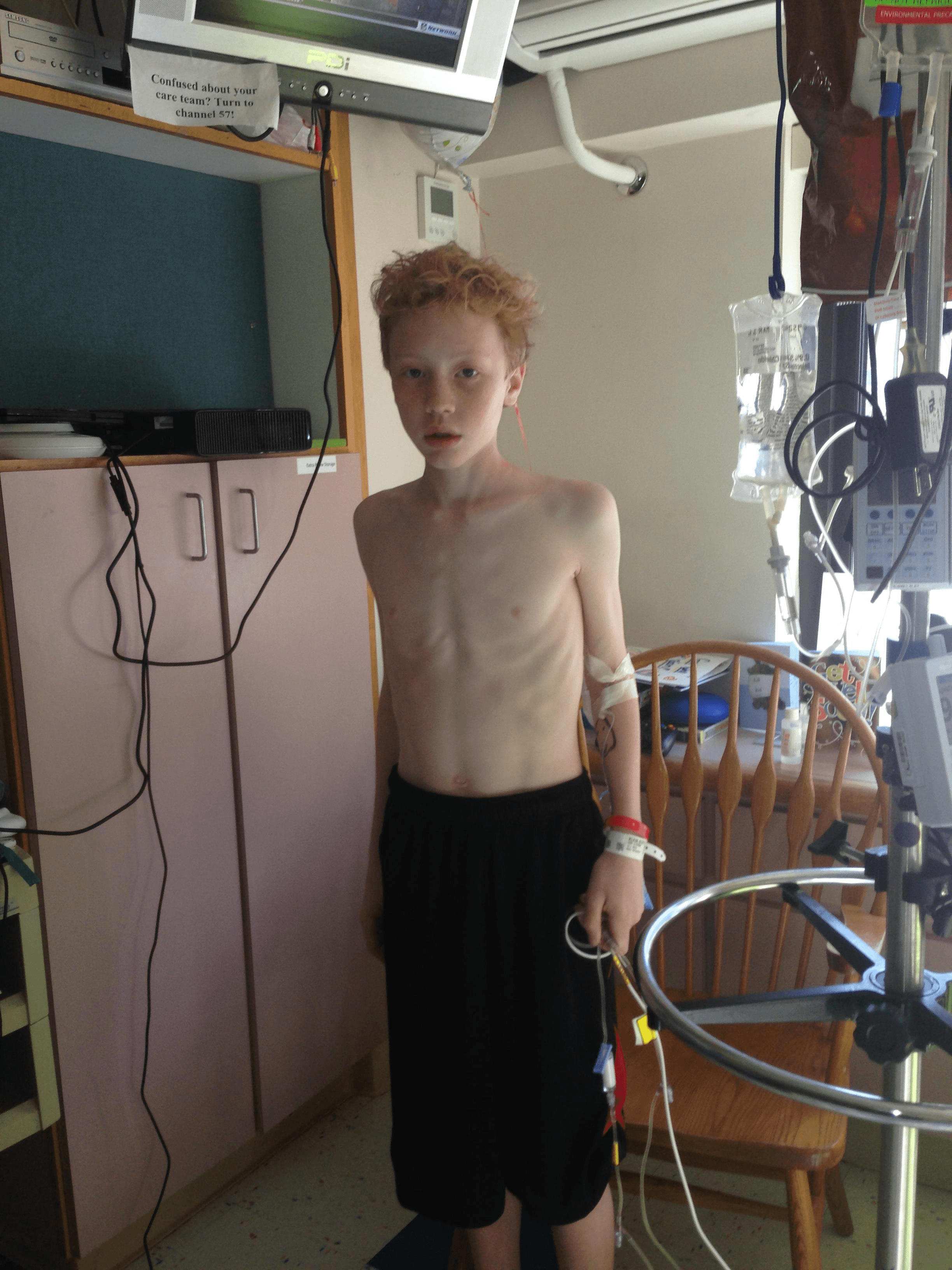 Hospital stay during Crohn's disease battle