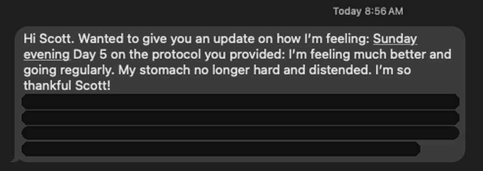 Message from client
